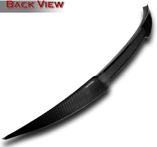 Vista 3 de Puerta de elevación estilo V de fibra de carbono compatible con Audi A5 / A5 Quattro / S5 Coupe/2DR modelo 2017-2021, alerón de borde trasero