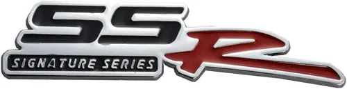 Vista 2 de Aimoll 1 emblema SS R SSR de repuesto para Chevy Camaro Silverado Corvette Traverse (negro cromado)
