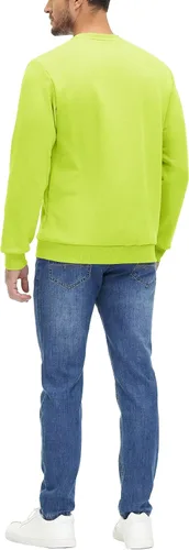 Vista 3 de MAGCOMSEN Sudadera de cuello redondo para hombre, de manga larga, informal, cálido, forro polar