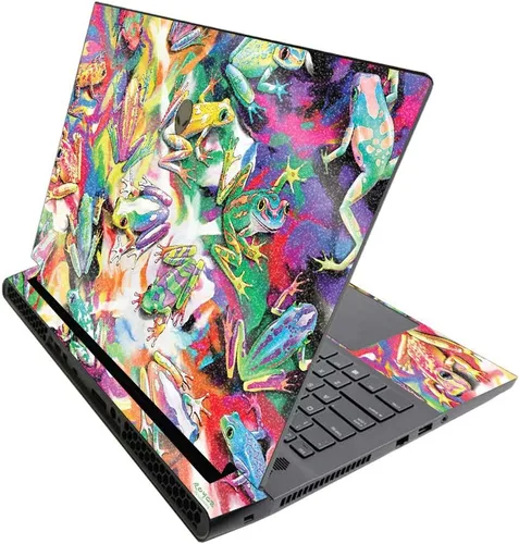 Vista 103 de MightySkins - Skin brillante con purpurina para Alienware M17 R3 (2020) y M17 R4 (2021) - Diversión de los años 90 Acabado duradero con purpurina