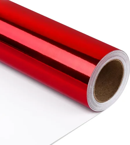 Vista 18 de NESCCI Papel de regalo metálico marrón, papel de color sólido, papel de regalo perfecto para bodas, día de San Valentín, cumpleaños, Navidad, baby