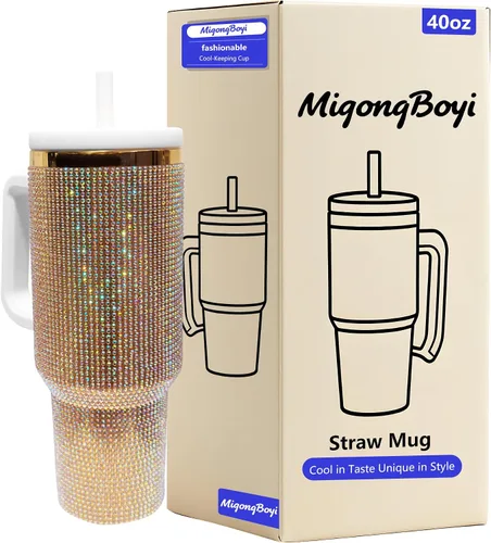 Vista 26 de Botella de agua aislada de 40 onzas, vaso de acero inoxidable 1 taza de agua reutilizable de acero inoxidable de doble pared sin BPA