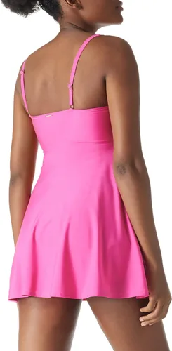Vista 5 de RELLECIGA Traje de baño de una pieza con escote cuadrado para mujer, con control de abdomen