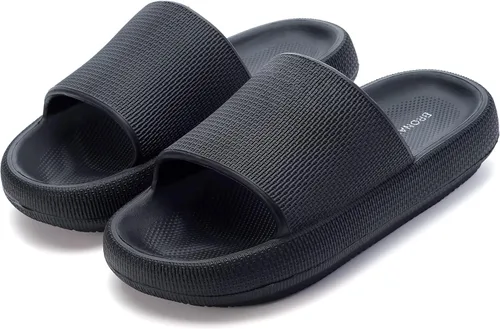 Vista 6 de BRONAX Pillow Slippers for Women and Men House Slides Shower Sandals Cushioned Thick Sole