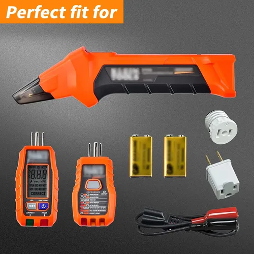 Vista 3 de Funda compatible con Klein Tools ET310 - Buscador de disyuntores de CA, kit de herramientas de reparación de salida 80041 y probador de receptáculos