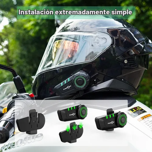 Vista 6 de FreedConn Auriculares Bluetooth KY para motocicleta, casco Bluetooth, intercomunicador, sistemas de comunicación de motocicleta con cancelación