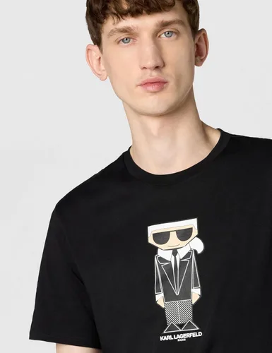 Vista 5 de Karl Lagerfeld Camiseta Kocktail Karl para hombre Negro
