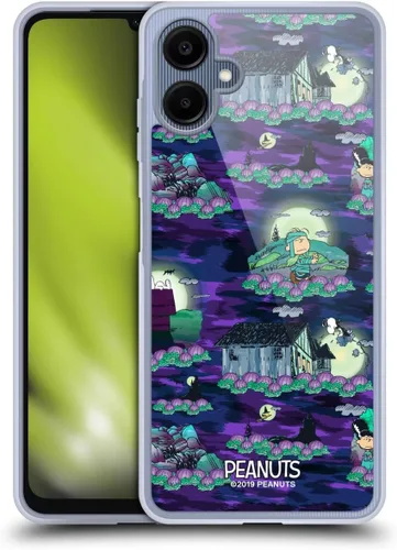 Vista 47 de Head Case Designs Funda de gel Spooktacular con licencia oficial de Peanuts Linus y Snoopy [protección de grado militar] compatible con Google Pixel
