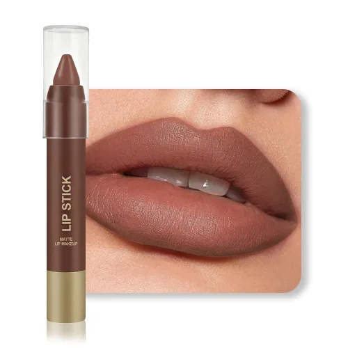 Vista 11 de BINGBRUSH Combo de delineador de labios y lápiz labial 2 en 1, lápiz labial mate, de larga duración, impermeable, lápiz labial, a prueba de manchas