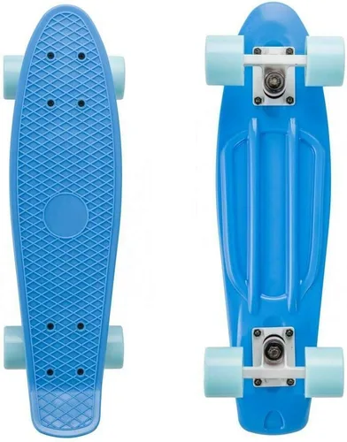 Vista 3 de Tabla de patineta Cruiser de 22 pulgadas de longitud completa ensamblada para niños, adultos y principiantes AZM Displays Tablero negro con ruedas