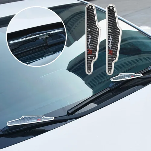 Vista 5 de JSCARLIFE 1 par de limpiaparabrisas de coche con soporte para parabrisas, limpiaparabrisas con alerón (Negro/2)