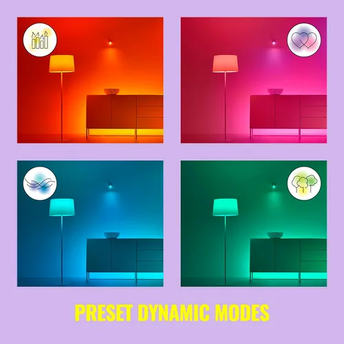 Vista 8 de WiZ Connected Hero v2 - Lámpara de mesa portátil inteligente, habilitada para WiFi, 16 millones de colores, compatible con Alexa y Google Home