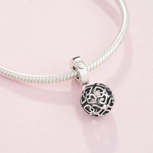 Vista 4 de PANDORA Jewelry Harmonius Hearts - Dije de plata de ley Metal no aplica
