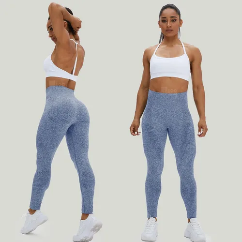 Vista 6 de HIGORUN - Leggings sin costuras para mujer, moldeadores, con diseño gráfico de sonrisas, de cintura alta, para el gimnasio, yoga o hacer ejercicio