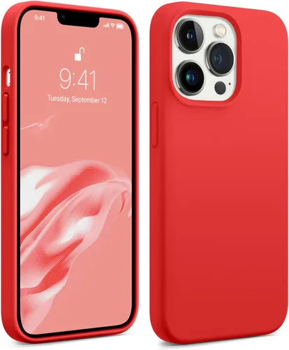 Vista 22 de AOTESIER Funda magnética para iPhone 13 Pro Max, compatible con MagSafe, protección militar a prueba de golpes, funda de silicona con forro de Verde