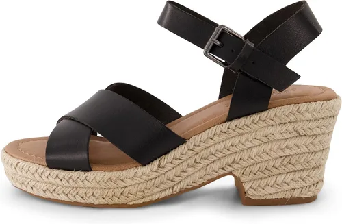 Vista 2 de CUSHIONAIRE Sandalias de cuña Robbie para mujer + espuma viscoelástica y anchos disponibles