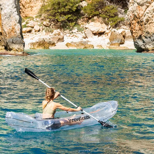 Vista 14 de Kayak Hinchable Transparente con Accesorios Paros InnovaGoods 312 cm 2 plazas