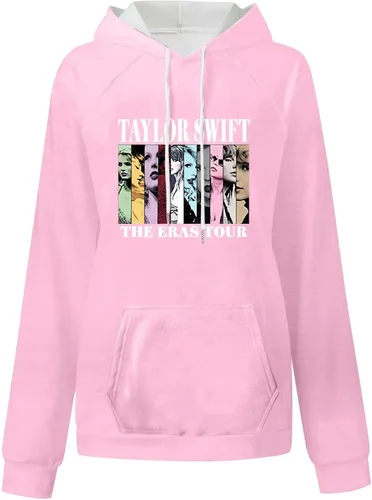 Vista 3 de Sudaderas con capucha para mujer, a la moda, para adolescentes, niñas, lindos trajes de gran tamaño, camisetas de 1989