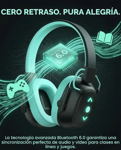 Vista 5 de Orejeras de seguridad Bluetooth 6.0 para niños, auriculares con cancelación de ruido SNR de 29 dB con reducción de ruido de bloqueo de 94 dB, tiempo