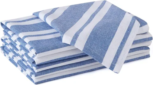 Vista 66 de Encasa XO Juego de 12 servilletas de tela de cóctel Servilletas de mesa de algodón puro Tamaño (9 x 9 pulgadas) Coral Solid Lavable a máquina