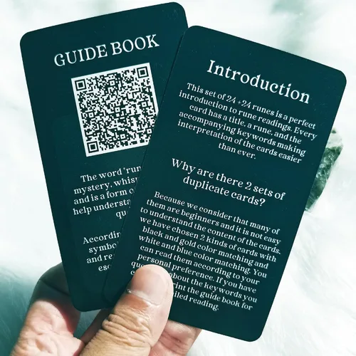 Vista 7 de Han Yu Bowen Oracle Cards - Baraja de tarot de runas de doble color para principiantes con significados