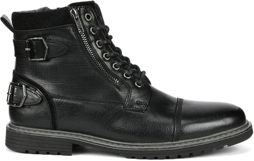 Vista 7 de Bruno Marc Botas de motocicleta para hombre, botas de vestir Oxford