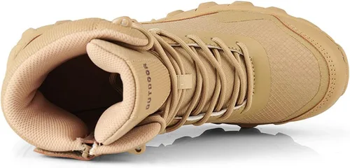 Vista 7 de Kervaky Botas tácticas militares para hombre, botas de trabajo ligeras, botas de senderismo