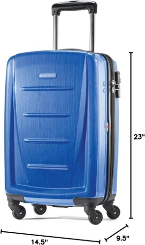 Vista 39 de Samsonite Winfield 2 Equipaje rígido con ruedas giratorias, Azul profundo, Juego de 3 piezas (20/24/28)