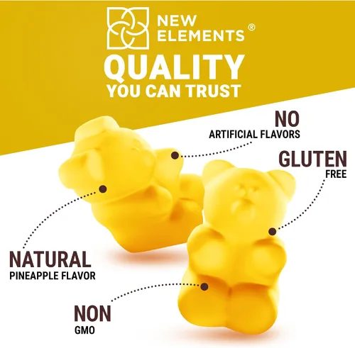 Vista 11 de New Elements Gomitas de vitamina D3 K2 de 10000 UI con calcio 100 mg - VIT D3 para adultos - Vitamina K2 Mk7 100mcg - Suplemento de vitamina D
