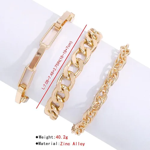 Vista 7 de Zeelina Pulsera de gargantilla chapada en oro con clip de cadena apilable ajustable para mujeres y niñas