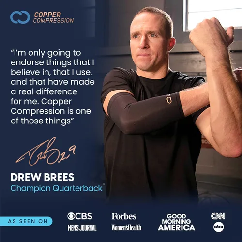 Vista 8 de Copper Compression Codera de tenista, soporte de contrafuerza ajustable para tendinitis, codo de golfista, codo de tenista, dolor de antebrazo