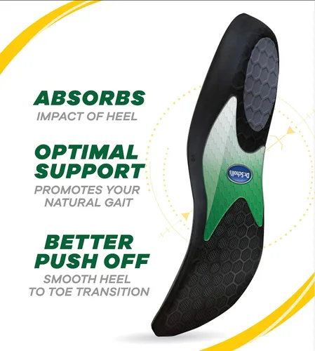Vista 4 de Dr. Scholl's Tamaño de rendimiento para adaptarse a plantillas de correr para hombres y mujeres, mujeres 7.5-8 / hombres 6.5-7 tamaños