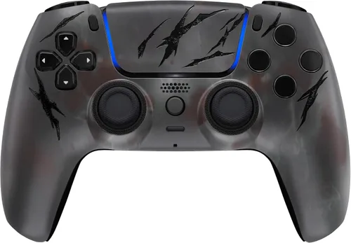Vista 14 de ProControllers LLC Custom Wireless Controller for PS5 - Hand Airbrushed & Multiple Designs Available (Alligator)