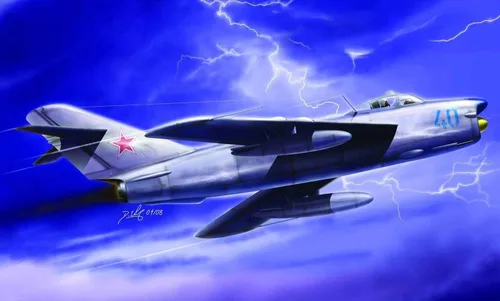 Vista 2 de Hobby Boss MiG-17PF Fresco D Kit de construcción de modelo de avión