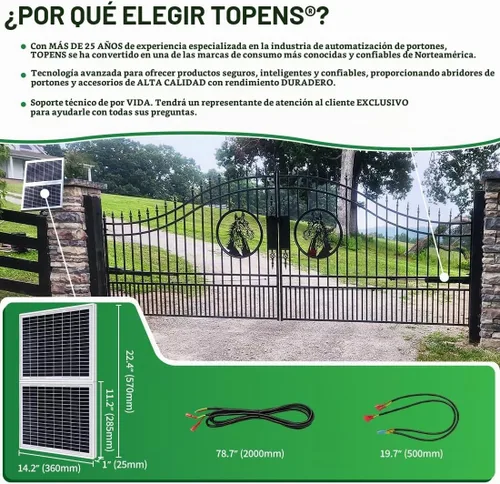 Vista 6 de TOPENS TSQ20W Kit de paneles solares monocristalinos de 20 vatios