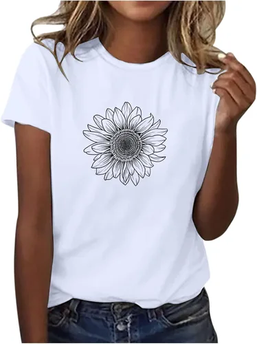 Vista 5 de Camiseta con estampado de animales para mujer, camiseta de libélula divertida, linda camiseta de manga corta, blusa de primavera 2023, camisas