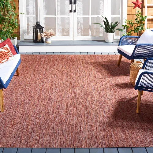 Vista 27 de SAFAVIEH Courtyard Collection CY8520 - Alfombra decorativa sólida para interiores y exteriores, impermeable, fácil limpieza, 2 x 3 pies 7 pulgadas