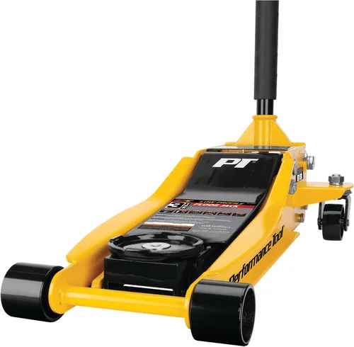 Vista 10 de Performance Tool W1640 gato de garaje de 2-1/2 toneladas, (5,000 lbs.) elevación de 5-15.5 pulgadas, ruedas giratorias, para autos/camiones