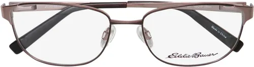 Vista 2 de Eddie Bauer 32206 - Armazón de lentes con bisagras de resorte de borde completo para mujer (52-16-135, marrón), Marrón