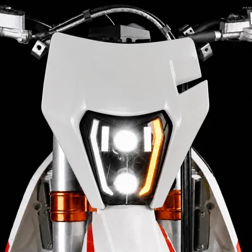 Vista 9 de CHANGCHENG - Faro delantero LED para moto de tierra de 66W 3000lm, kit de faro LED universal para motocicleta, faro para la mayoría de motos