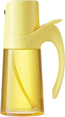 Vista 10 de Dispensador de aceite de vidrio y rociador de aceite para cocina de cocina, juego de rociador dispensador de aceite de oliva, botella de spray