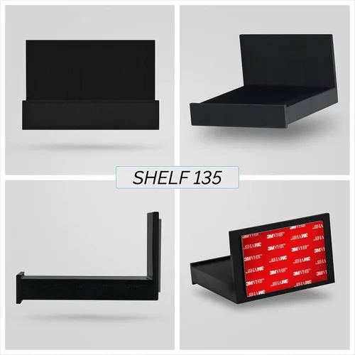 Vista 7 de BRAINWAVZ Estante universal sin tornillos de 4 pulgadas para cámara de seguridad en la nube, monitor de bebé, altavoces pequeños, electrónica y más