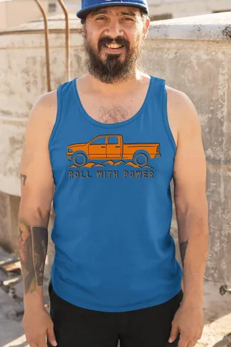 Vista 38 de Tee Hunt Camisetas gráficas y camisetas sin mangas para hombre Roll with Power Pickup Truck