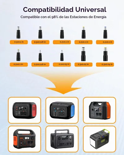 Vista 7 de ENOFLO Cargador de panel solar de 30 W YT30 Panel solar plegable IP65 Cargador solar impermeable con QC3.0 USB y salida CC (10 conectores) 24%