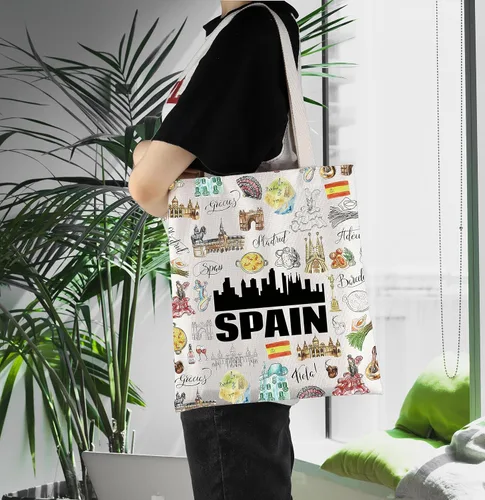 Vista 5 de Ensianth e España Travel Tote Europeo Vacaciones España amante Carrier