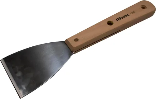 Vista 2 de ALLWAY LS3 Rascador quemado con mango de madera largo, 3" Ideal para quitar pintura, revestimientos u otros residuos