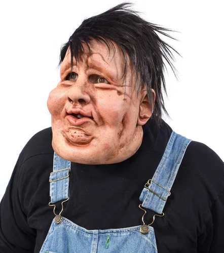 Vista 2 de Zagone Studios Máscara Fat Eddie, máscara de hombre gordo una edición coleccionista Be Something Studios máscara beige