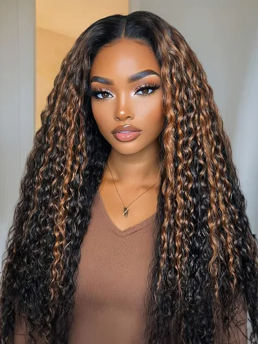 Vista 15 de Pelucas de cabello humano Bob de Beauty Forever, rubia con raíces marrones, parte lateral, corte recto, 7x5 encaje HD, adiós a los nudos, peluca Bob