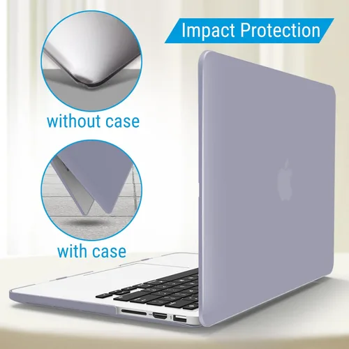 Vista 82 de IBENZER - Compatible con Funda para MacBook Pro de 13 Pulgadas 2015 2014 2013 Finales 2012 A1502 A1425, Carcasa Rígida con Cubierta para Teclado