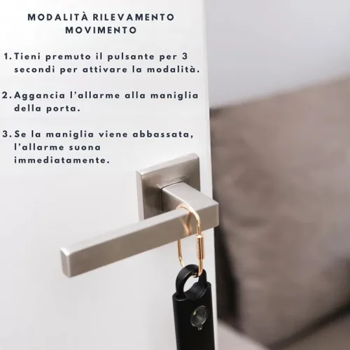 Vista 6 de VOLTEK Personal Safety Alarm + Whistle Set for Women - Extra Loud 135 dB, LED Strobe Light, USB-C Rechargeable, Intrusion Mode (Doors, Windows)